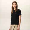 Ami De Coeur T-Shirt Aus Schwarzer Bio-Baumwolle