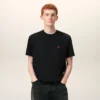 Ami De Coeur T-Shirt Aus Schwarzer Bio-Baumwolle
