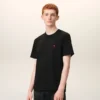 Ami De Coeur T-Shirt Aus Schwarzer Bio-Baumwolle