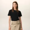 Ami De Coeur T-Shirt Aus Schwarzer Bio-Baumwolle