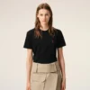 Ami De Coeur T-Shirt Aus Schwarzer Bio-Baumwolle