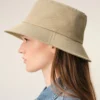 Beige Cotton Ami De Coeur Bucket Hat