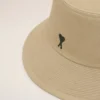 Beige Cotton Ami De Coeur Bucket Hat