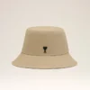 Beige Cotton Ami De Coeur Bucket Hat