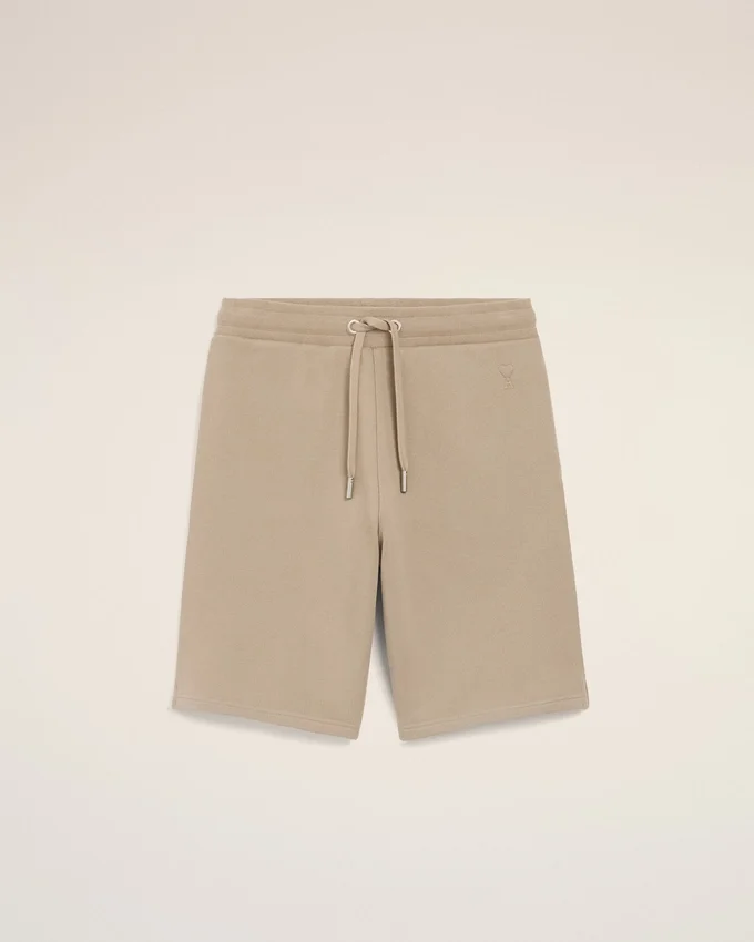 Beige Cotton Ami De Coeur Short Beige Cotton Ami De Coeur Short