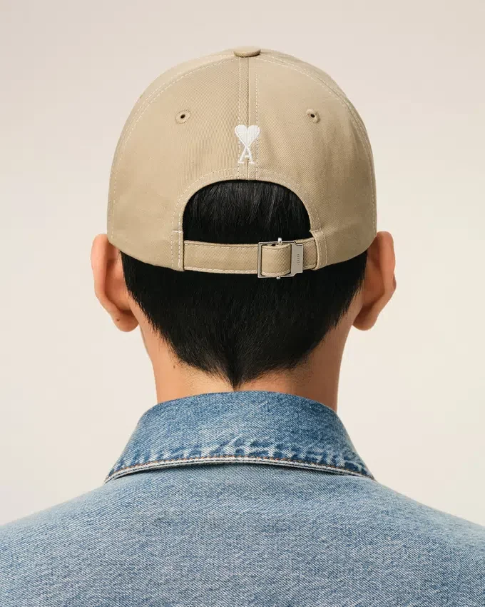 Beige Cotton Back Ami De Coeur Cap Beige Cotton Back Ami De Coeur Cap