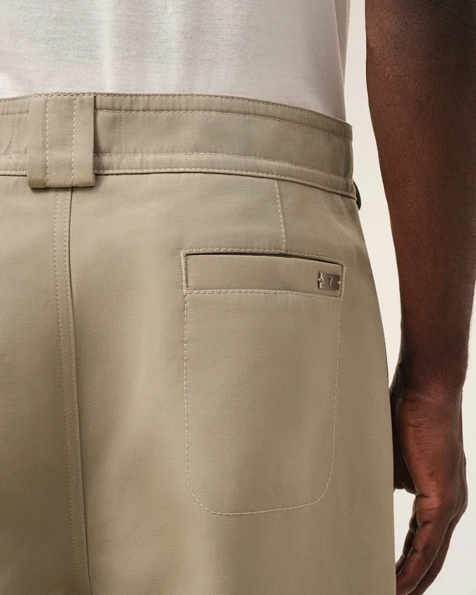 Beige Cotton Baggy Trousers Beige Cotton Baggy Trousers