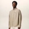 Beige Cotton Boxy Embroidered Ami De Coeur Shirt