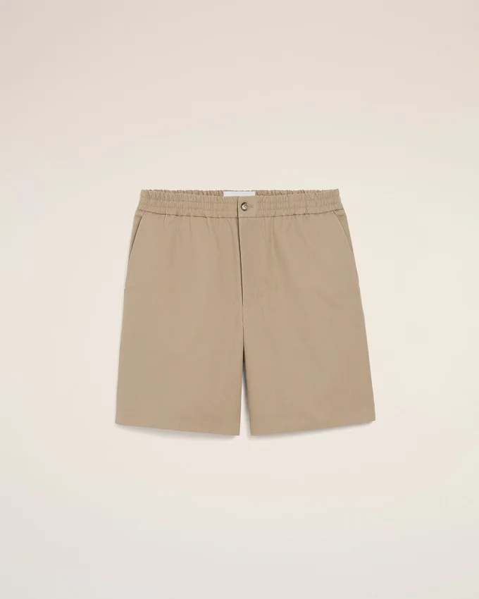 Beige Cotton Elasticated Waist Ami De Coeur Shorts Beige Cotton Elasticated Waist Ami De Coeur Shorts