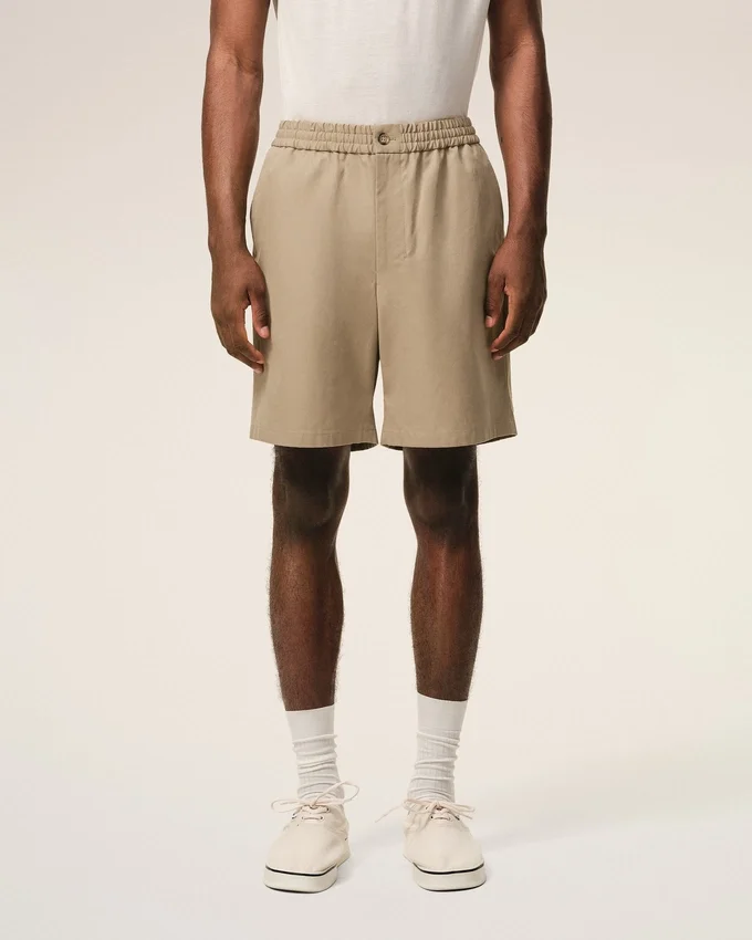 Beige Cotton Elasticated Waist Ami De Coeur Shorts Beige Cotton Elasticated Waist Ami De Coeur Shorts