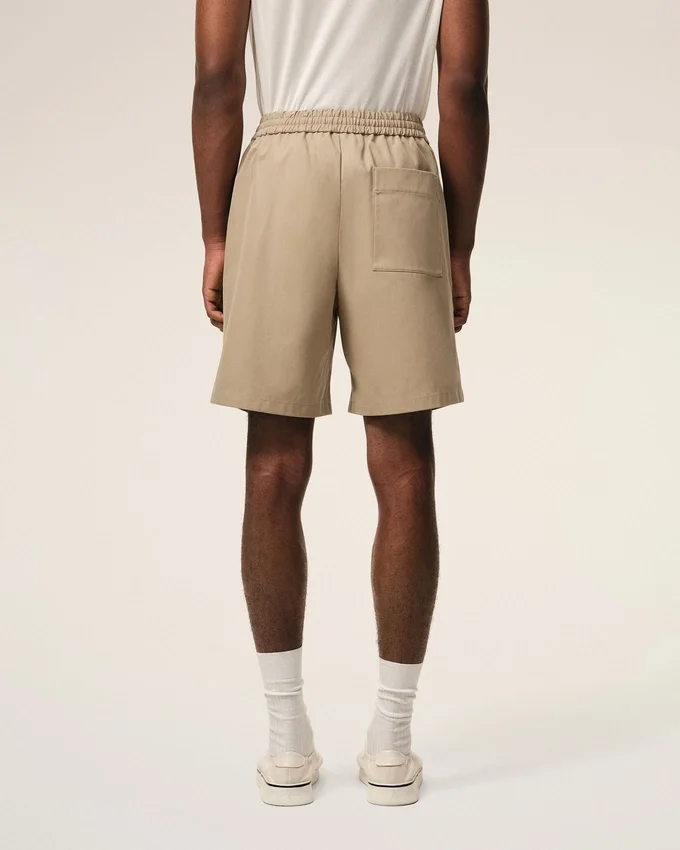 Beige Cotton Elasticated Waist Ami De Coeur Shorts Beige Cotton Elasticated Waist Ami De Coeur Shorts