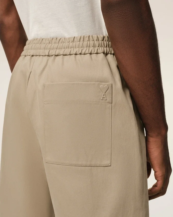 Beige Cotton Elasticated Waist Ami De Coeur Shorts Beige Cotton Elasticated Waist Ami De Coeur Shorts