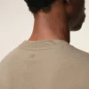 Beige Cotton Embossed Ami De Coeur T-Shirt