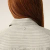 Beige Cotton Long Sleeve Ruffled Adjusted Shirt