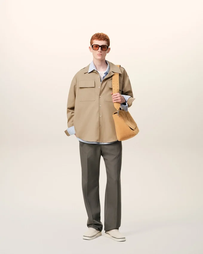 Beige Cotton Saharienne Shirt Beige Cotton Saharienne Shirt