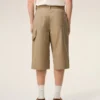 Beige Cotton Worker Bermuda Shorts Beige Cotton Worker Bermuda Shorts