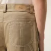 Beige Cotton Worker Bermuda Shorts Beige Cotton Worker Bermuda Shorts