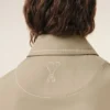 Beige Cotton Zipped Jacket Beige Cotton Zipped Jacket