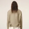 Beige Cotton Zipped Jacket Beige Cotton Zipped Jacket