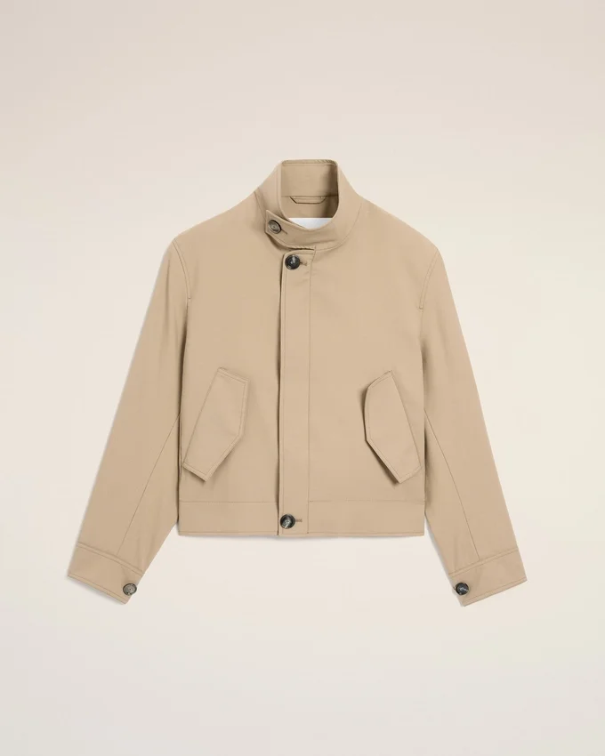 Beige New Wool Harrington Jacket Beige New Wool Harrington Jacket