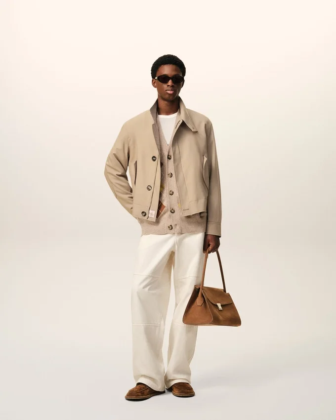 Beige New Wool Harrington Jacket Beige New Wool Harrington Jacket