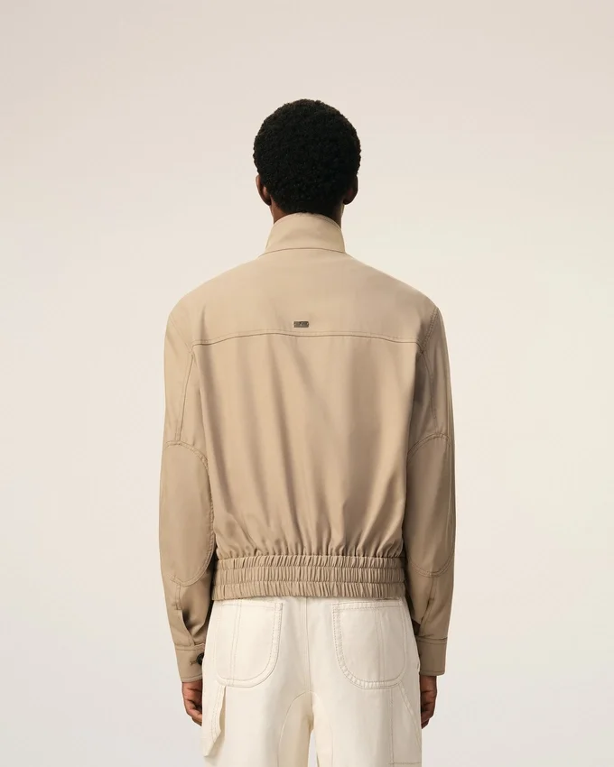 Beige New Wool Harrington Jacket Beige New Wool Harrington Jacket