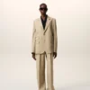 Beige New Wool Single Breasted Boxy Jacket Beige New Wool Single Breasted Boxy Jacket