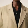 Beige New Wool Single Breasted Boxy Jacket Beige New Wool Single Breasted Boxy Jacket