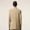 Beige New Wool Single Breasted Boxy Jacket Beige New Wool Single Breasted Boxy Jacket
