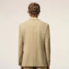 Beige New Wool Single Breasted Straight Jacket