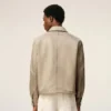 Beige Nylon Ami De Coeur Stud Buttoned Jacket Beige Nylon Ami De Coeur Stud Buttoned Jacket