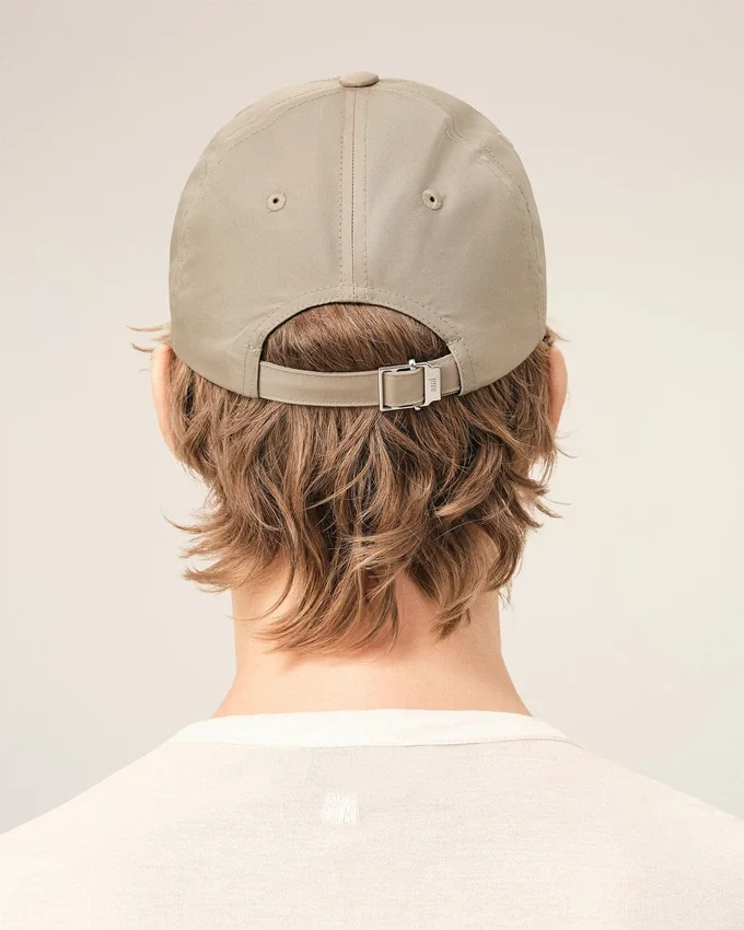 Beige Nylon Ami De Coeur Stud Cap Beige Nylon Ami De Coeur Stud Cap
