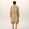 Beige Water-Repellent Cotton Twill Belted Mac Beige Water-Repellent Cotton Twill Belted Mac