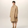 Beige Water-Repellent Cotton Twill Belted Mac Beige Water-Repellent Cotton Twill Belted Mac