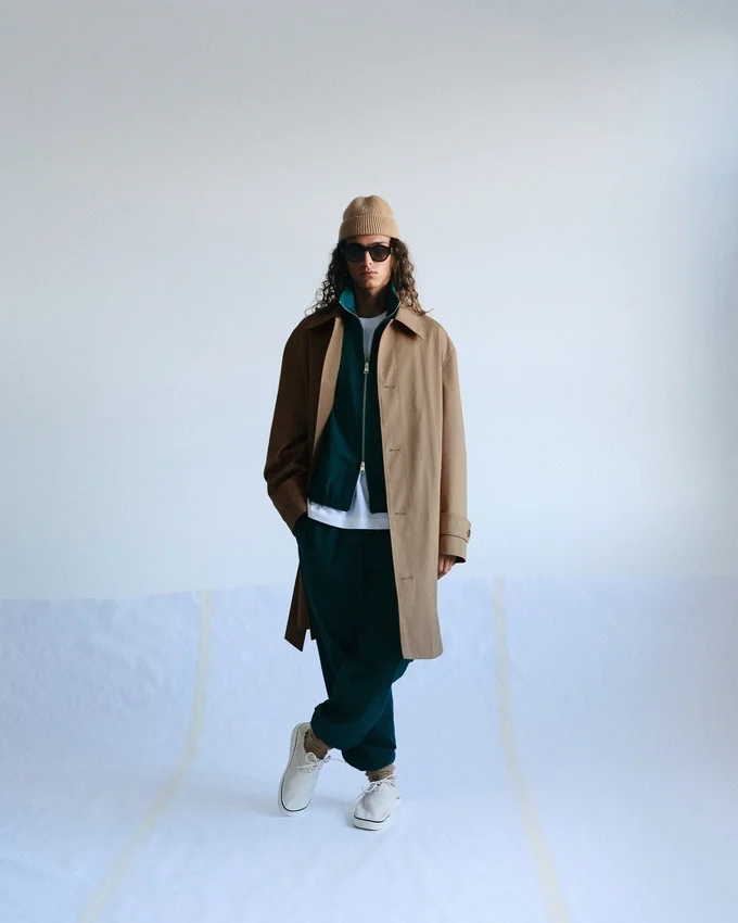 Beige Water-Repellent Cotton Twill Belted Mac Beige Water-Repellent Cotton Twill Belted Mac