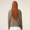 Beige Wool Ami De Coeur Cardigan Beige Wool Ami De Coeur Cardigan
