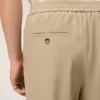 Beige Wool Elasticated Waist Trousers Beige Wool Elasticated Waist Trousers