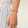 Black Brass Summer Pearls Gold Ami De CœUr Bracelet