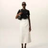 Black Cotton Ami De Coeur Cropped T-Shirt