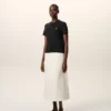 Black Cotton Ami De Coeur Cropped T-Shirt