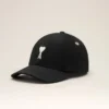 Black Cotton Ami De Coeur Felt Patch Cap