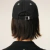 Black Cotton Ami De Coeur Felt Patch Cap