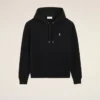 Black Cotton Ami De Coeur Hoodie Black Cotton Ami De Coeur Hoodie