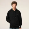 Black Cotton Ami De Coeur Hoodie Black Cotton Ami De Coeur Hoodie