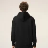 Black Cotton Ami De Coeur Hoodie Black Cotton Ami De Coeur Hoodie