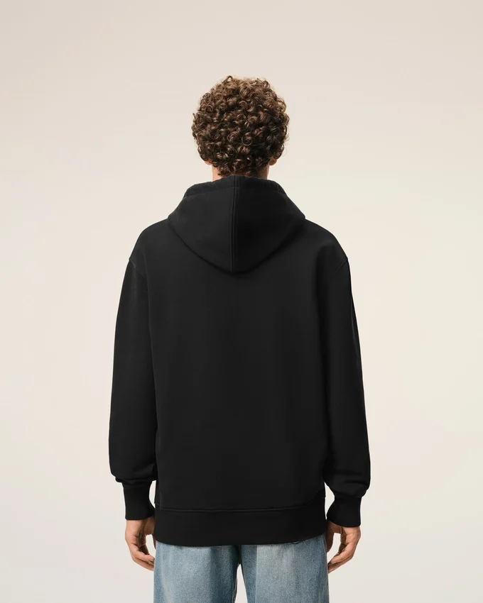 Black Cotton Ami De Coeur Hoodie Black Cotton Ami De Coeur Hoodie