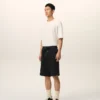 Black Cotton Ami De Coeur Short
