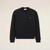 Black Cotton Ami De Coeur Sweatshirt Black Cotton Ami De Coeur Sweatshirt