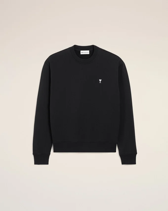 Black Cotton Ami De Coeur Sweatshirt Black Cotton Ami De Coeur Sweatshirt