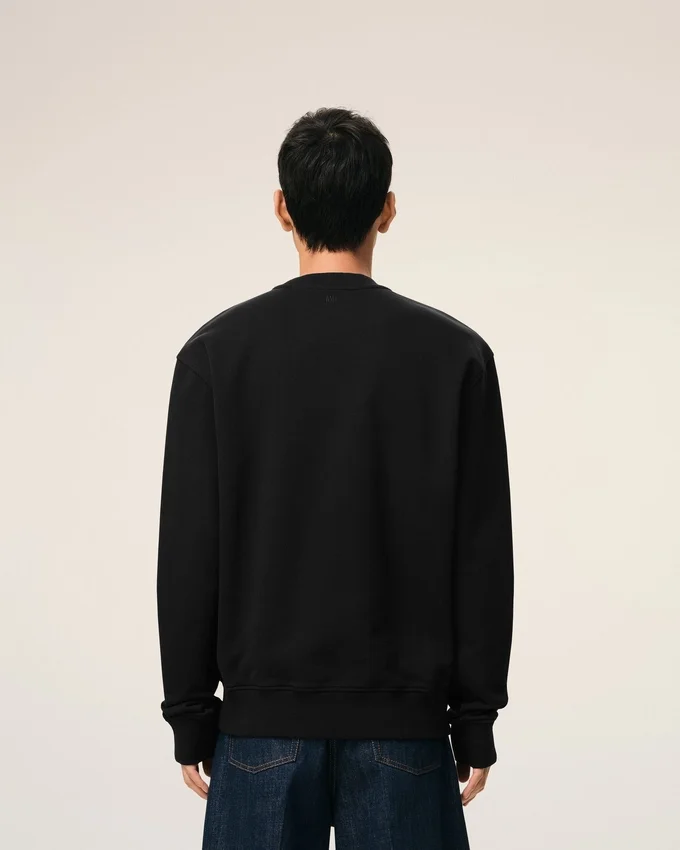 Black Cotton Ami De Coeur Sweatshirt Black Cotton Ami De Coeur Sweatshirt